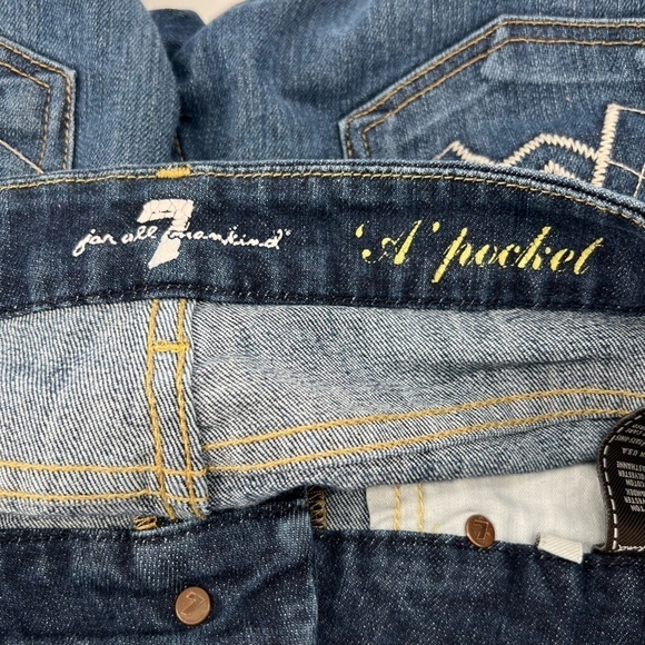 7 For All Mankind A Pocket Flare Leg Jeans Size 29 Women’s - Picture 2 of 5